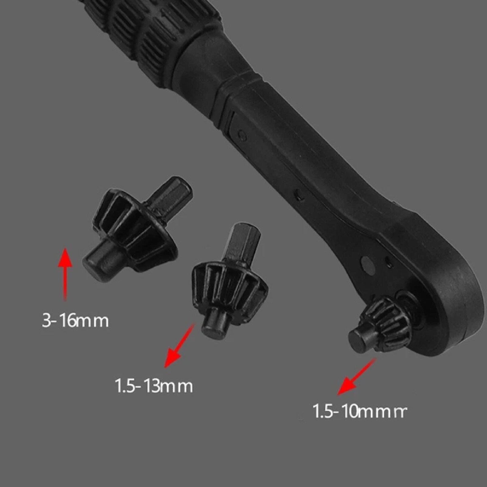 Interchangeable Drill Chuck Key Wrench Ratchet Spanner for Drill Press Clamping