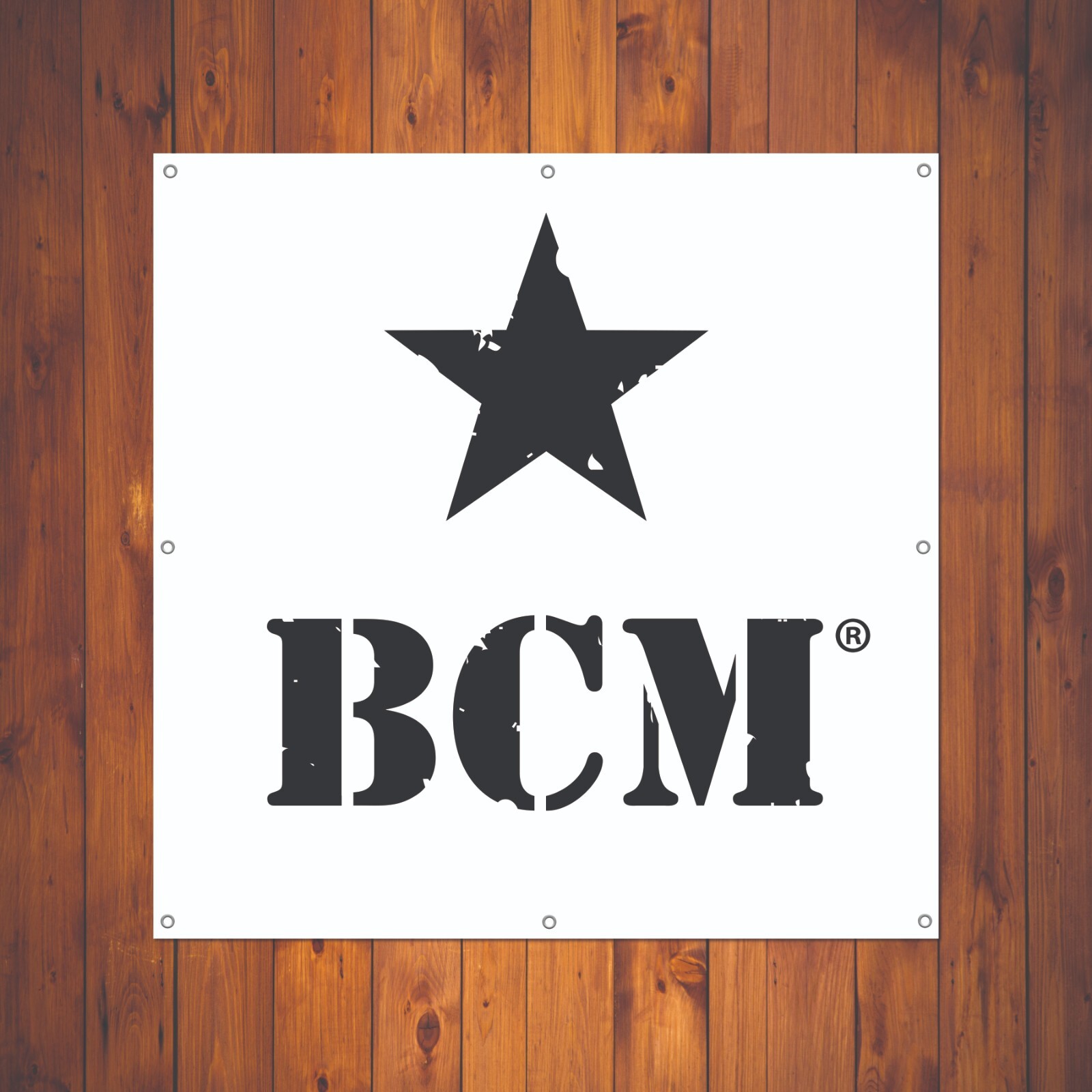 BRAVO COMPANY MANUFACTURING VINYL BANNER 5'X5' BCM RIFLE / GUN POSTER BANNER