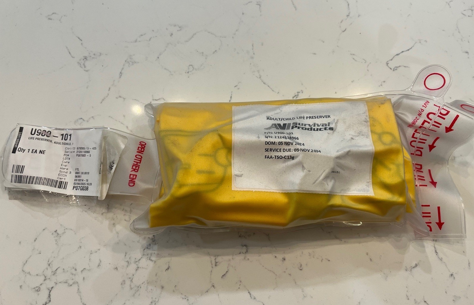 AVI U900-101 Adult/Child Flight Life Preserver