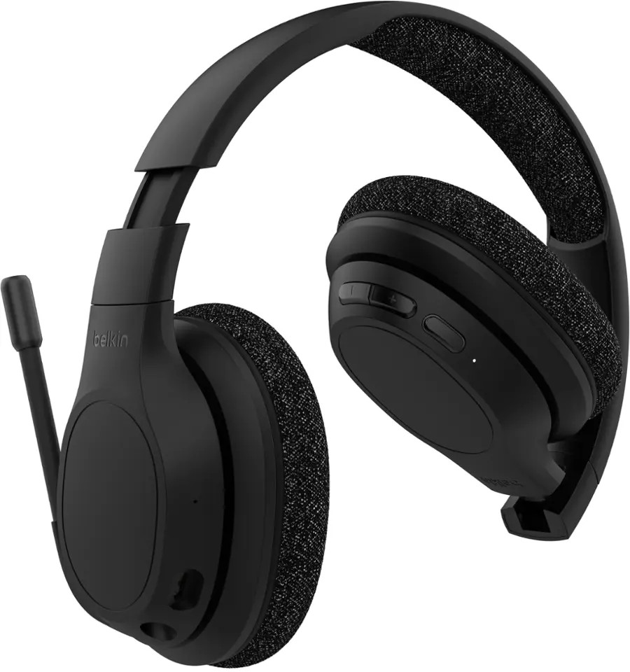 Belkin SoundForm Adapt Wireless USB-C Over-Ear Foldable Headset - Black