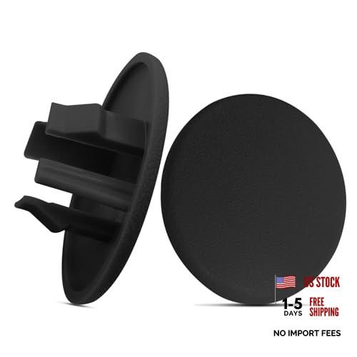 2PCS Armrest Cap Cover Compatible with 07-19 Tahoe Suburban Yukon Black