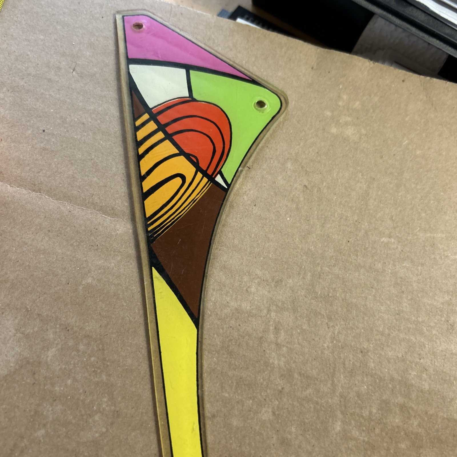 Unknown 13 3/4" Playfield Pinball Plastic Part Bp1-d