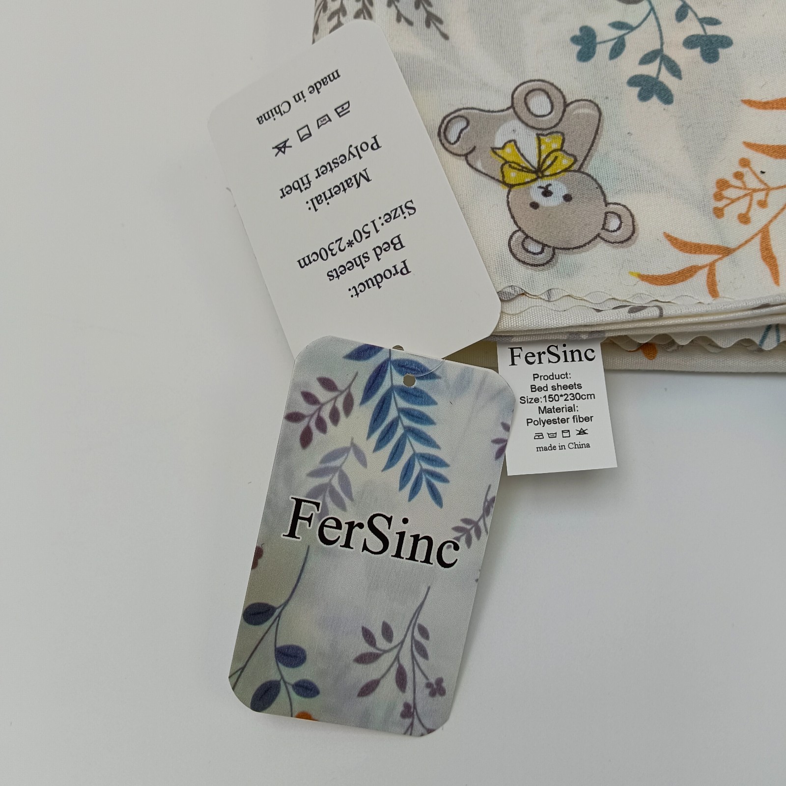 FerSinc Bed sheets Breathable and comfortable printed bed sheets, size 150x230cm