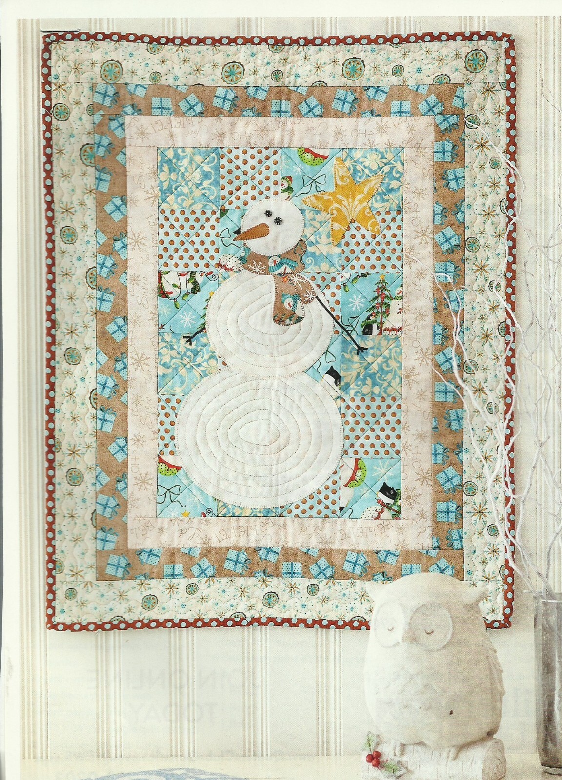 B0024 SNOW BUDDIES WALLHANGING QUILT PATTERN/INSTRUCTIONS
