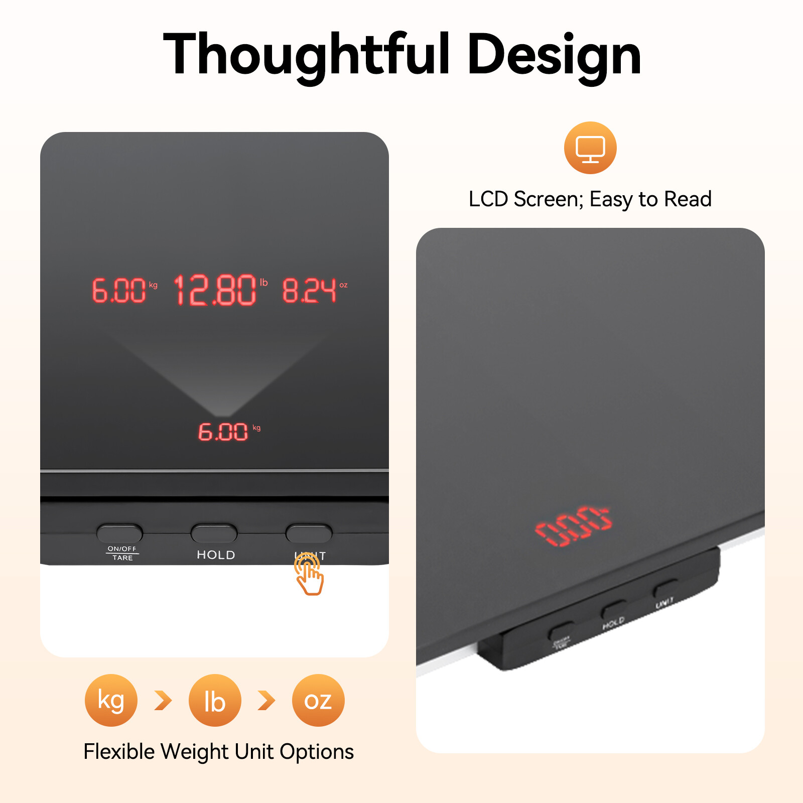 Small Pet Animal Scale G-Sensor LCD Weighing Scales for Pet Stores, Hospitals