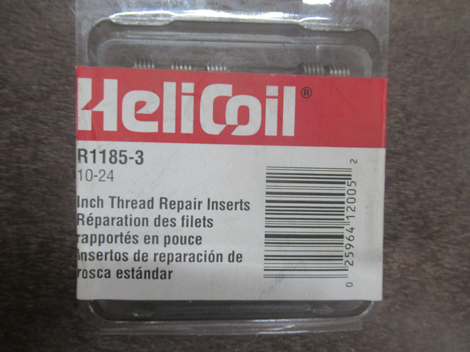 HELICOIL R1185-3 INCH THREAD REPAIR INSERTS 12ct