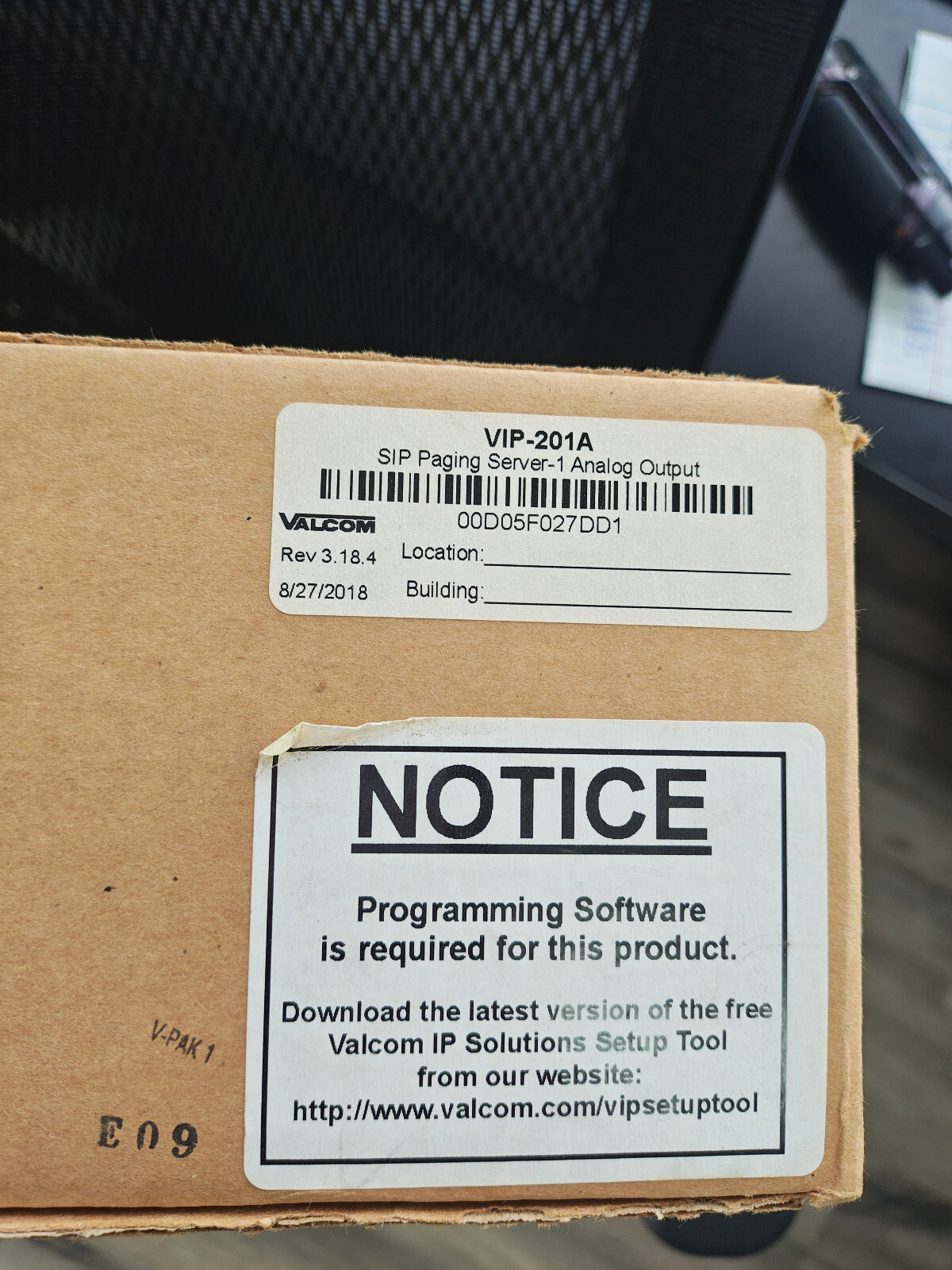 Valcom PagePro VIP 201A Paging System