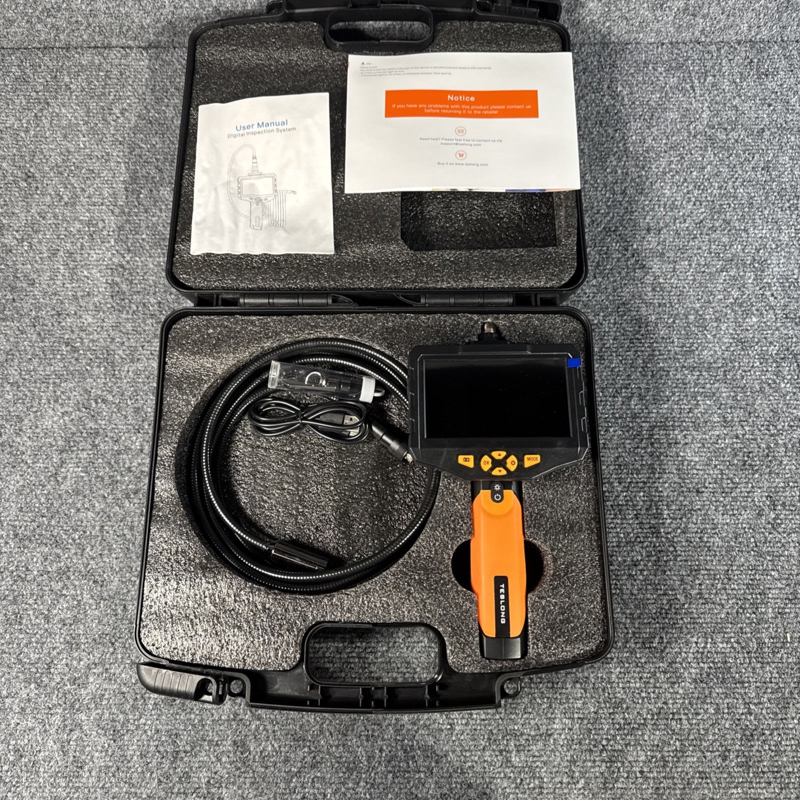 Teslong Boroscope Inspection Camera NTS300 W/Hard Case