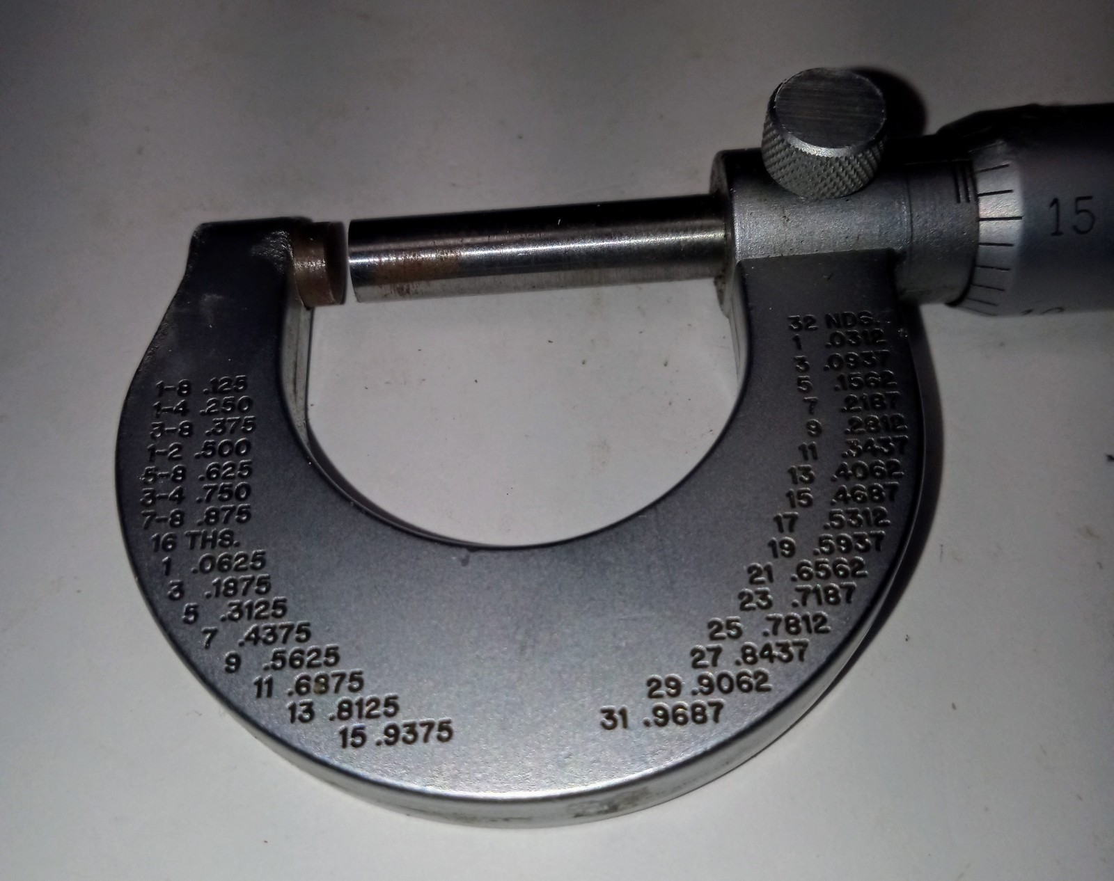 Vintage Sears 40701 0 0-1" Micrometer
