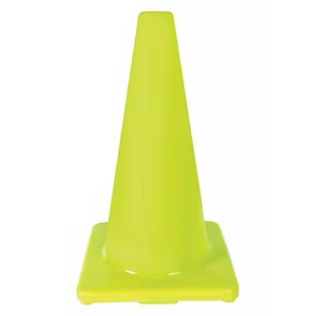 Zoro Select 6Fha3 Traffic Cone, Pvc, Non-Reflective, 18 In Height, 2.2 Lb,