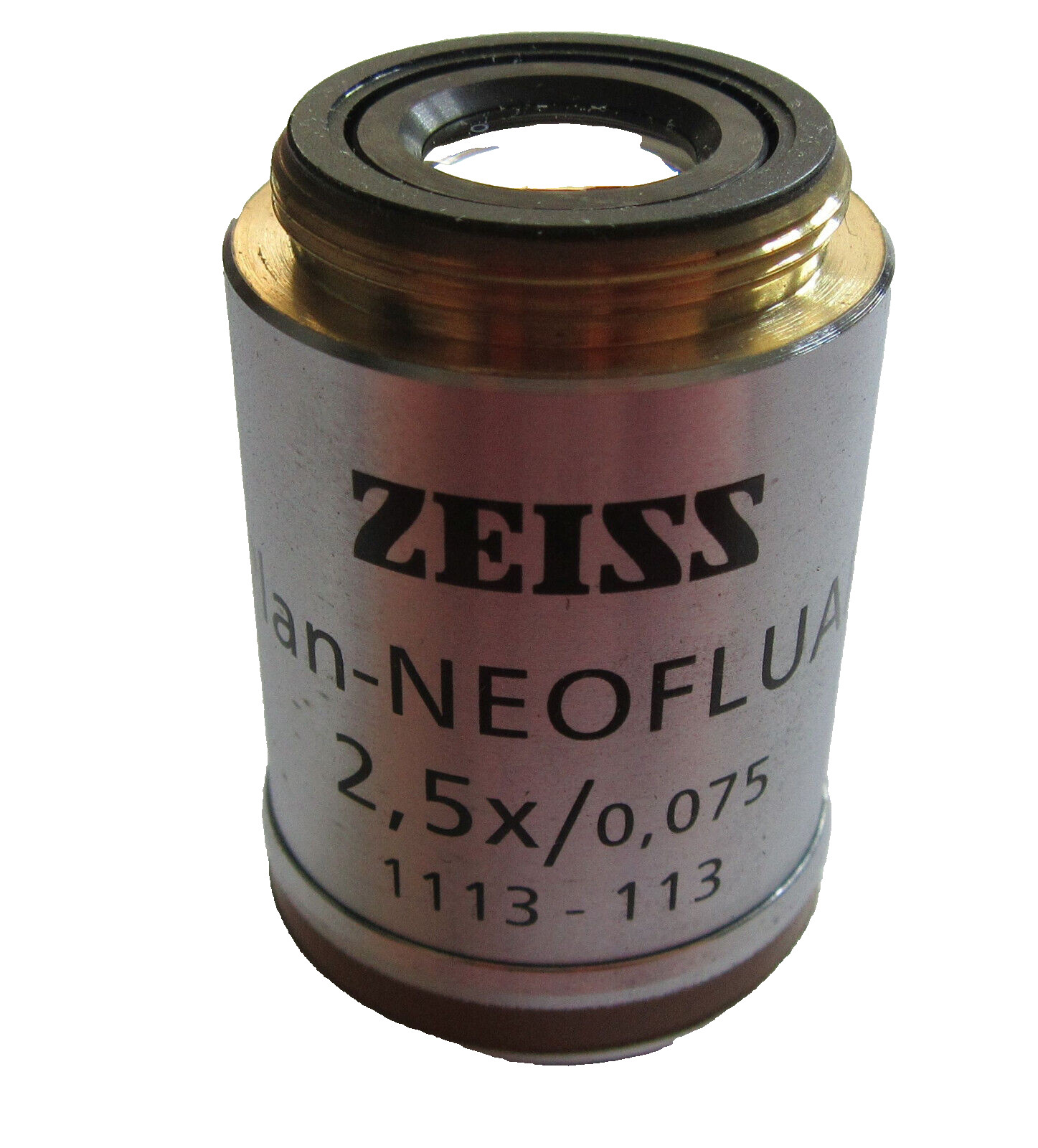Genuine Zeiss 1113-113 Plan-Neofluar 2,5x / 0,075 ∞/- Microscope Objective