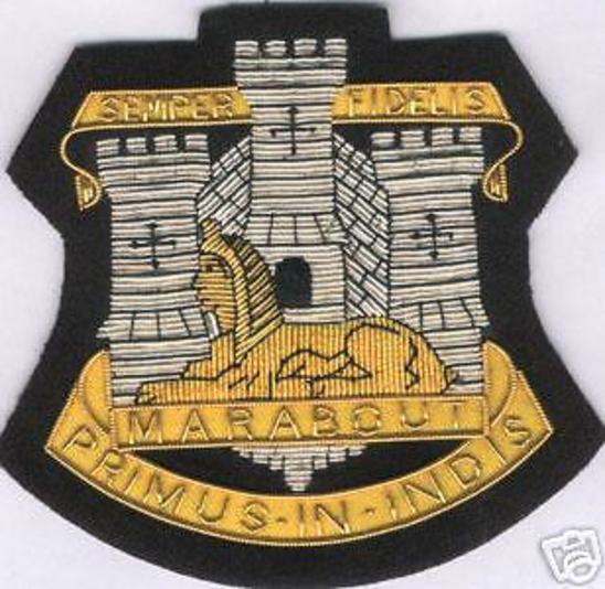 Britain UK English BEF Army England Devon Dorset Patch Regiment Semper Fidelis R