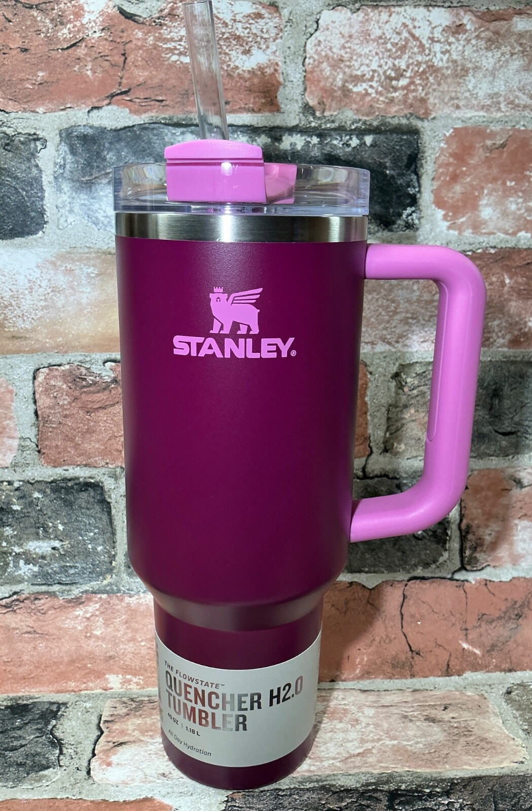 Stanley Rose Bouquet 40oz SS H2.0 Flowstate Quencher Tumbler the Cuddle Collab