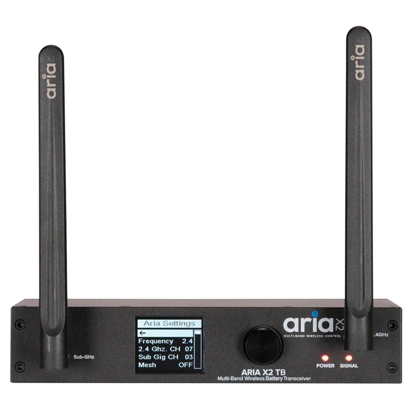 ADJ Aria X2 TB AC and Battery Wireless DMX Transceiver (AX2191)