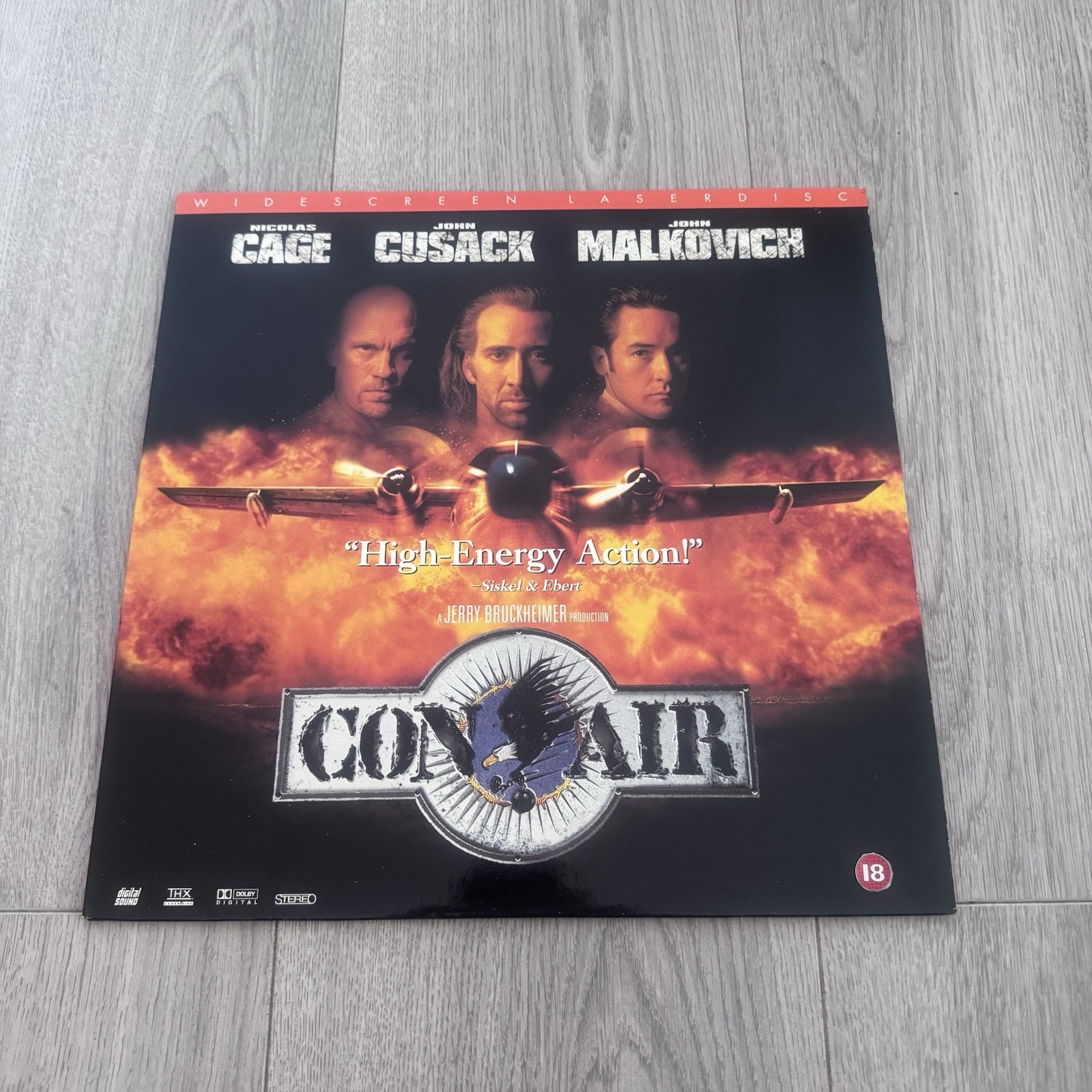 Con Air Laserdisc 1997 Widescreen Nicolas Cage John Cusack Action Thriller