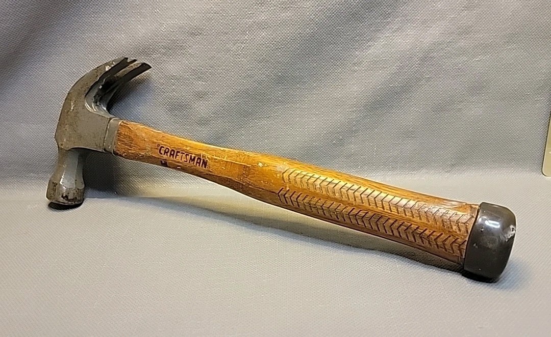 Vintage Craftsman 24 OZ 14" Framing Hammer Wooden Handle  🇺🇲 NICE