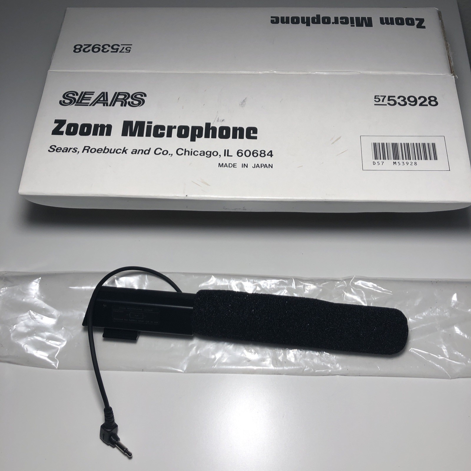 New Old Stock Sears Roebuck and Co Zoom Microphone for Camcorders #5753928