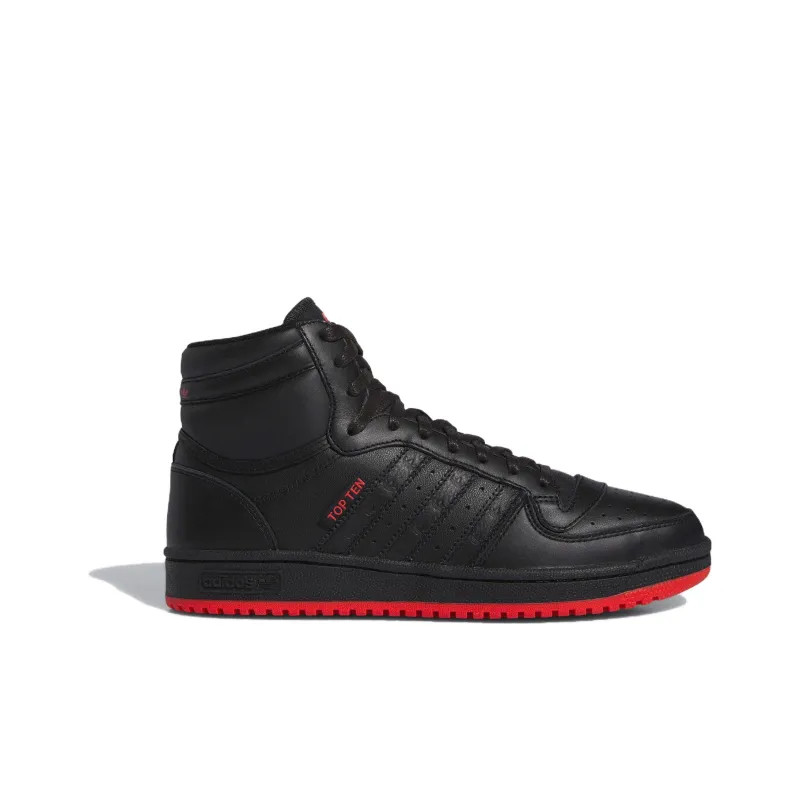 ADIDAS TOP TEN RB Black Red BRED Mens US Size 11 Sneakers Shoes RARE New 🔥