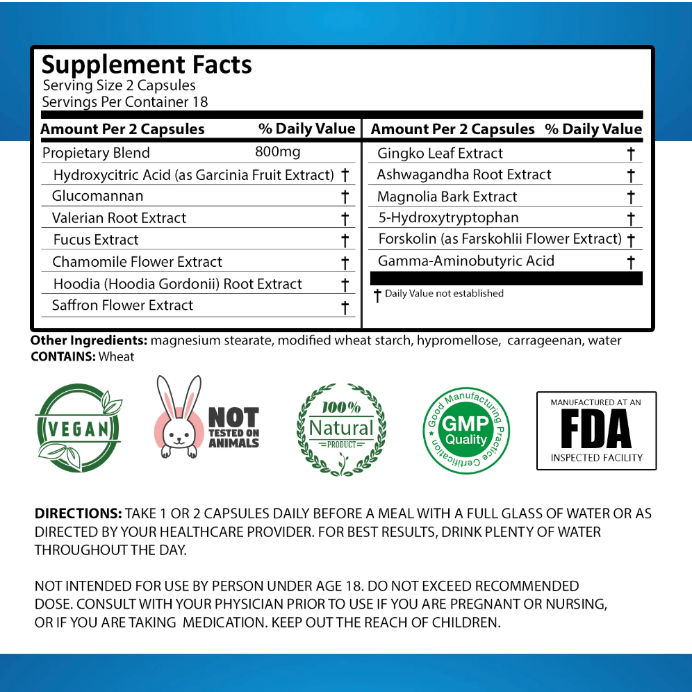 Suprex Appetite & Stress Control: 36 Capsules
