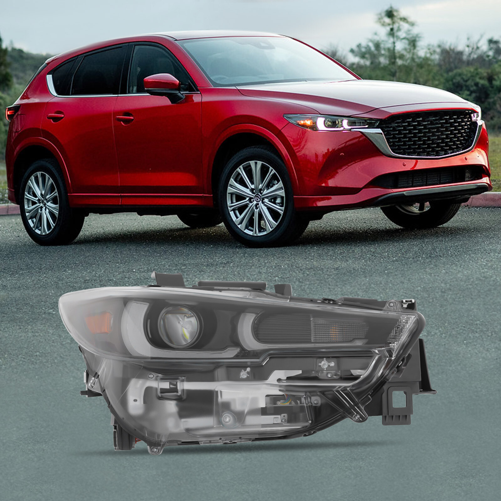 For 2022-2023 Mazda CX-5 Full LED Headlight Headlamp w/AFS Right Passenger Side