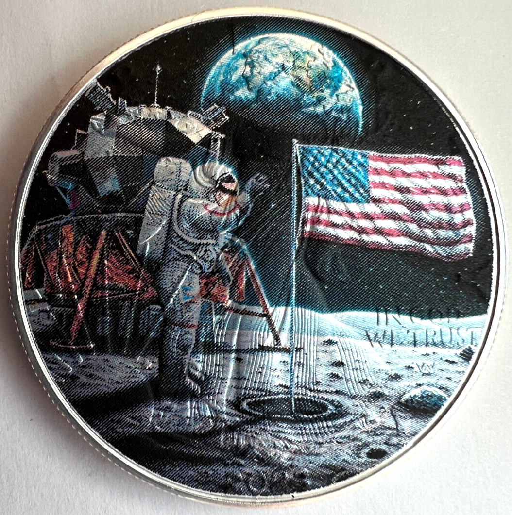 Moon Landing - American Silver Eagle 1oz .999 Limited Edition Silver Dollar Coin