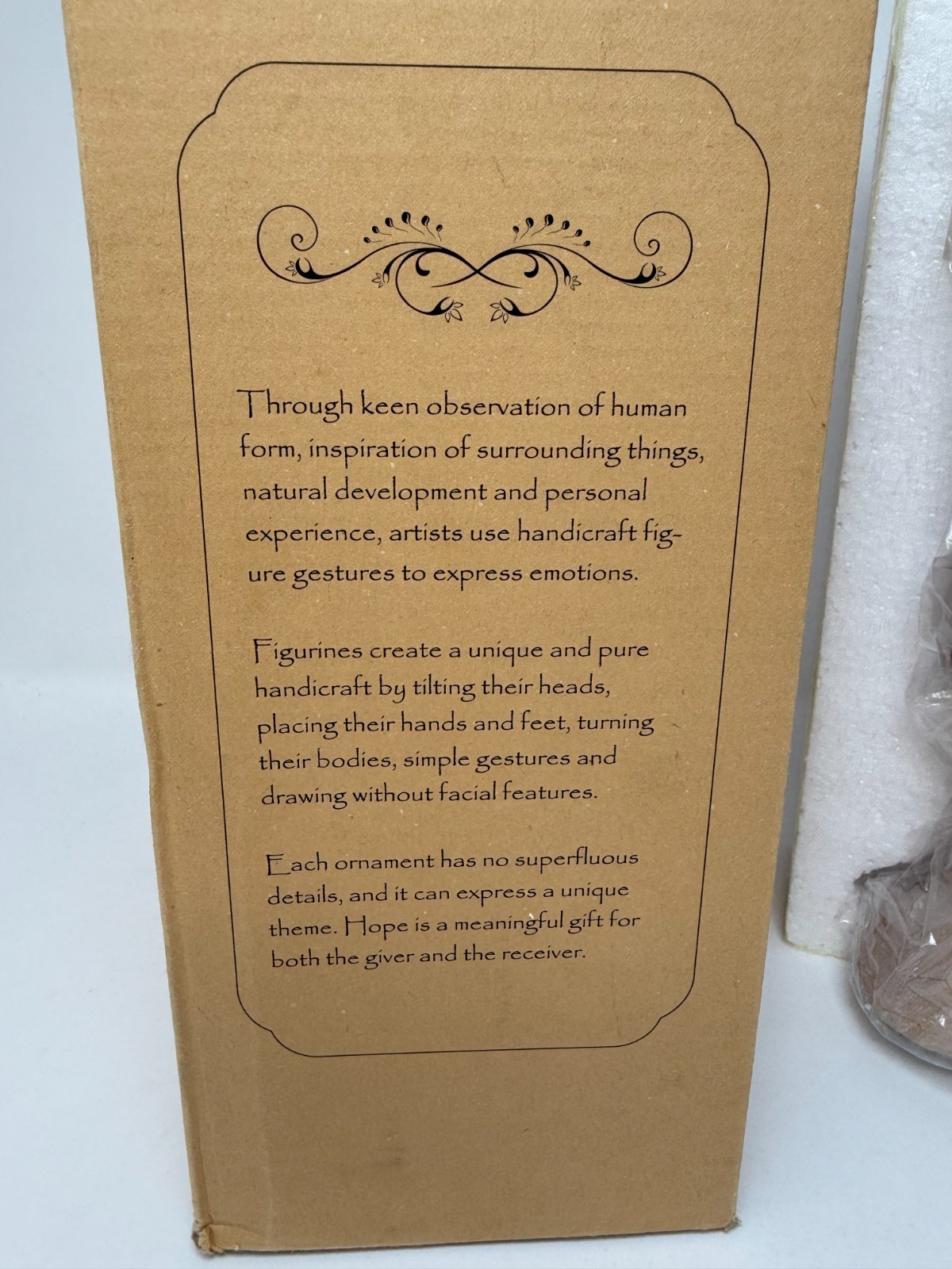Handcrafted Emotional Art Sculpture with Frame - Unique Gift