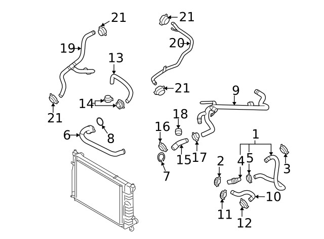 Genuine Audi Front Pipe Gasket 079-103-121-AH