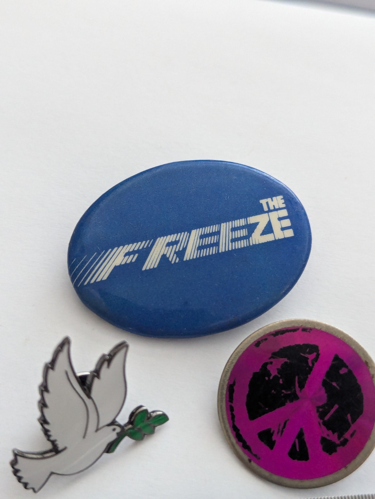 Anti Nuclear CND Peace Dove Pin Badges