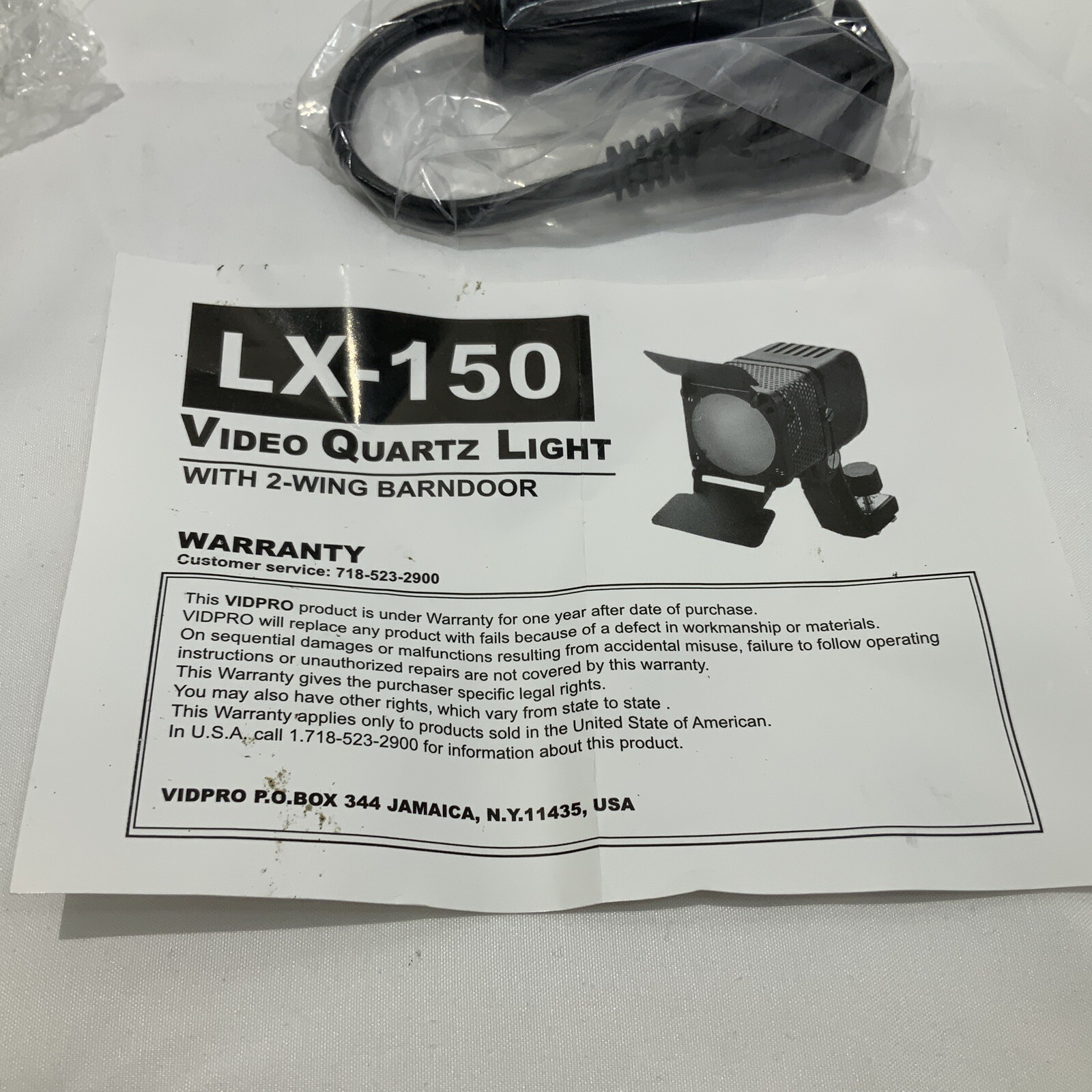 Vidpro Halogen Video Quartz Light LX-150