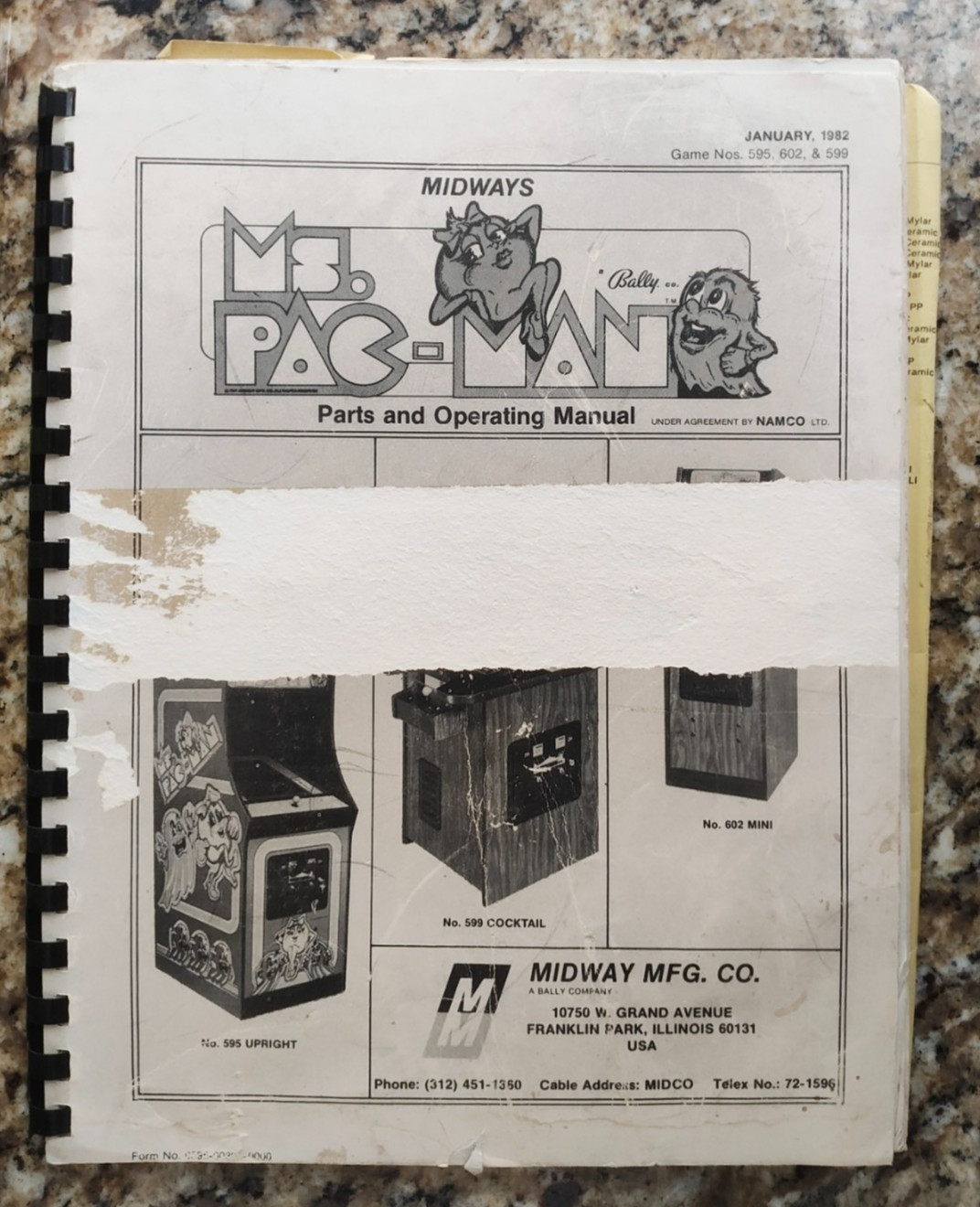 Ms Pac Man original manual