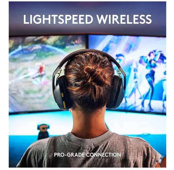 Logitech G435 Lightspeed Wireless Bluetooth Gaming Headset Wear On Box