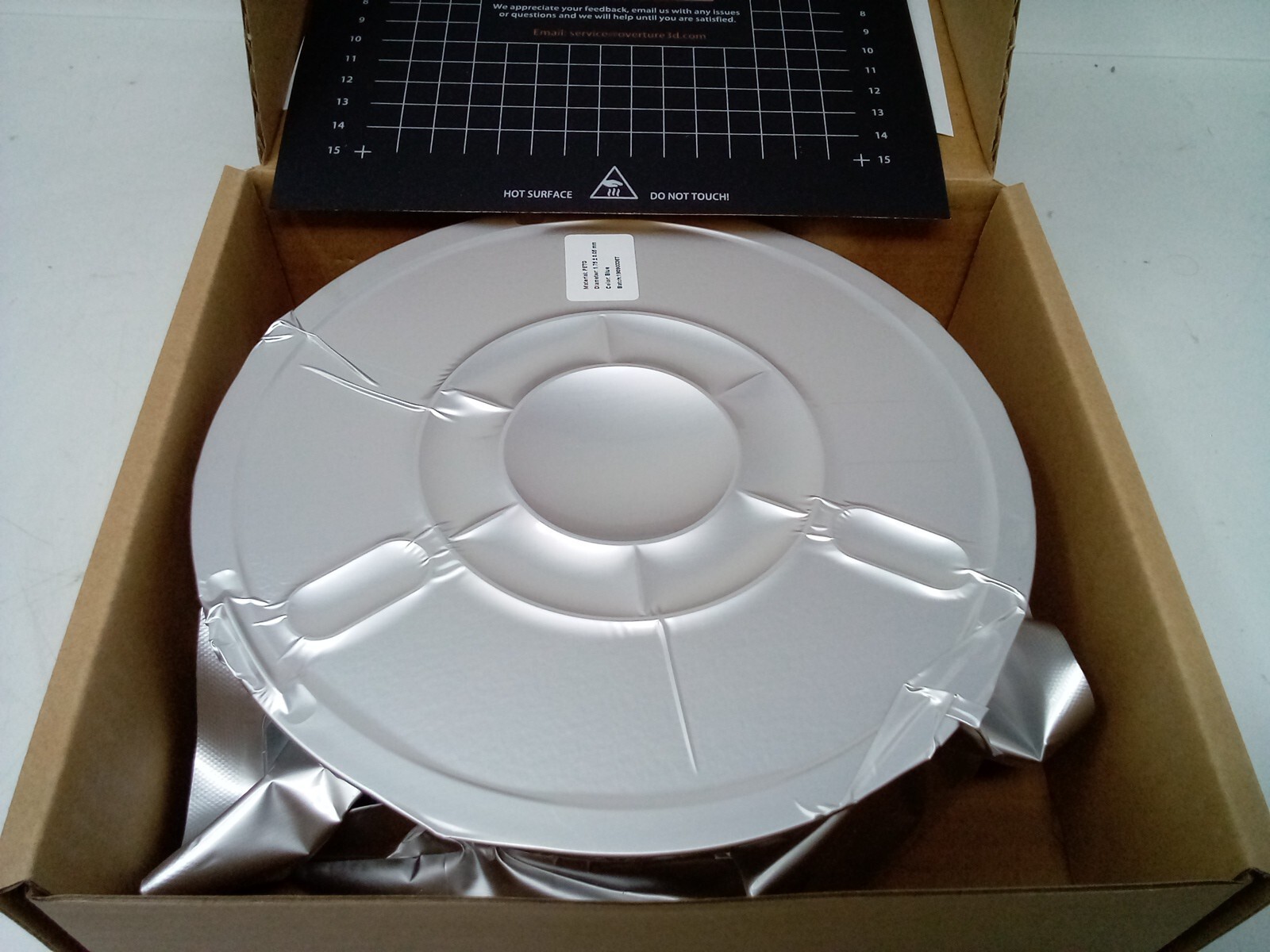 OVERTURE 3D Printer Filament Petg/Blue/1.75/1Kg/Build Surface X1