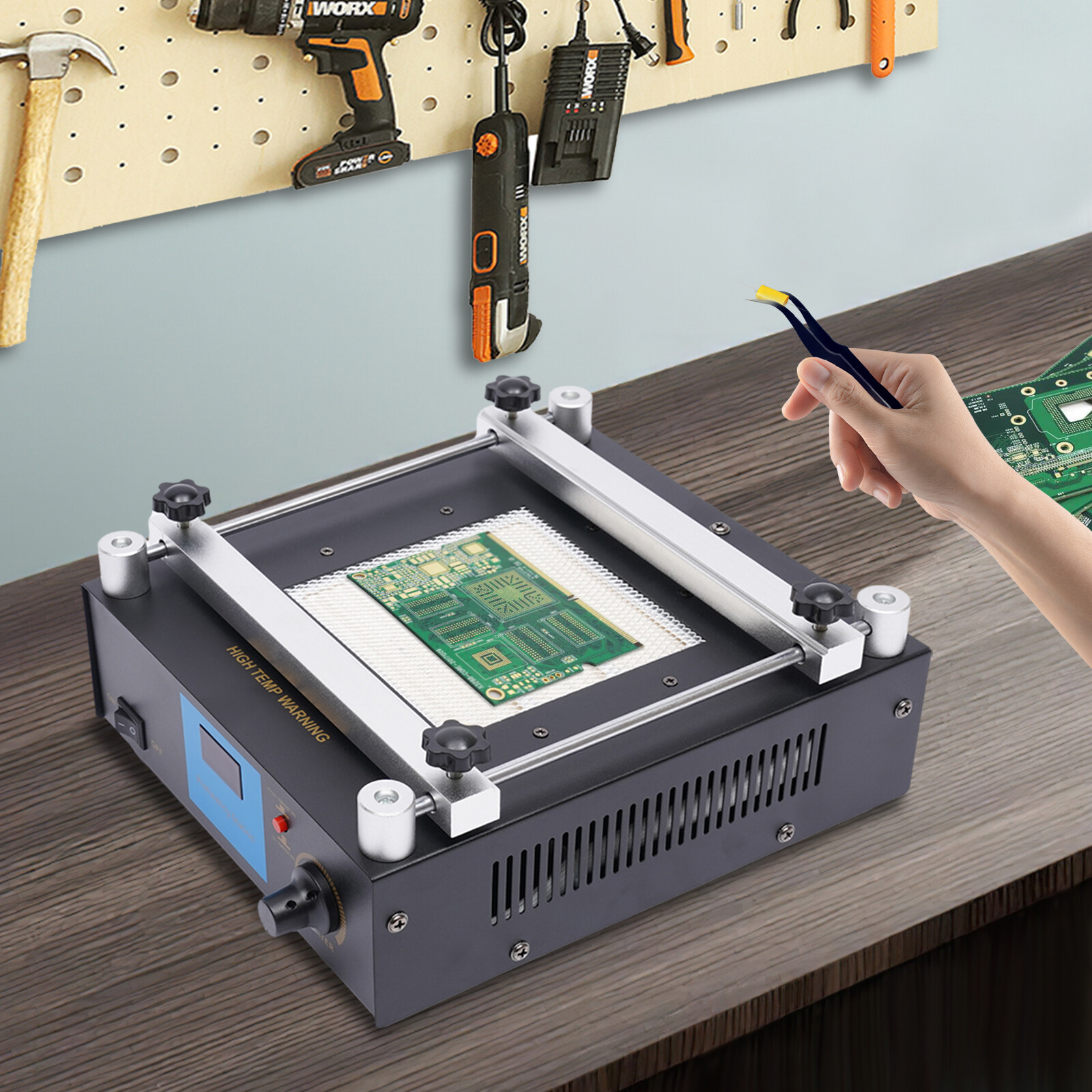 BGA Infrared Rework Preheating Station 450W 110V PCB Hot Plate