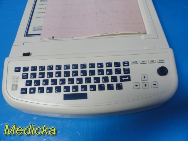 Burdick Mortara ELI350 Interpretive ECG Device W/ Trunk Cable & Lead Set ~ 35882