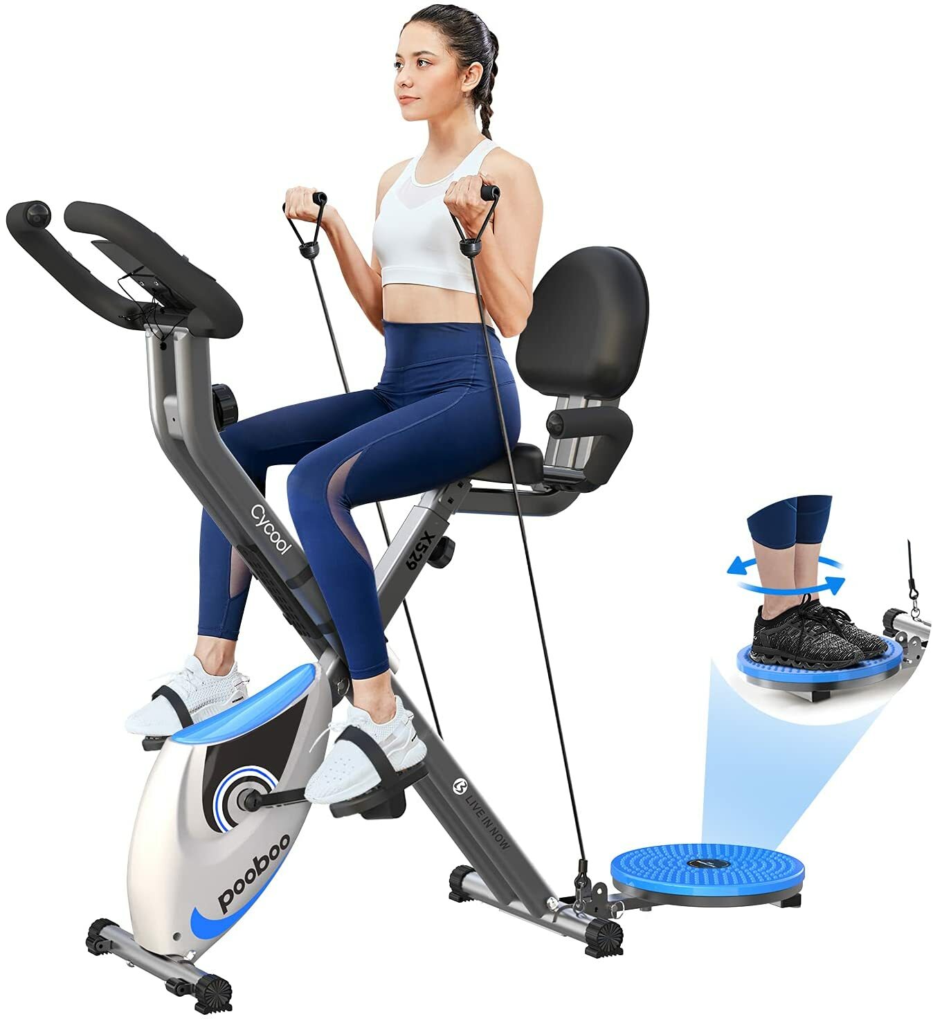 Home Exercise Bike Stationary Bike Cycling Bicycle Cardio Fitness Workout Bike