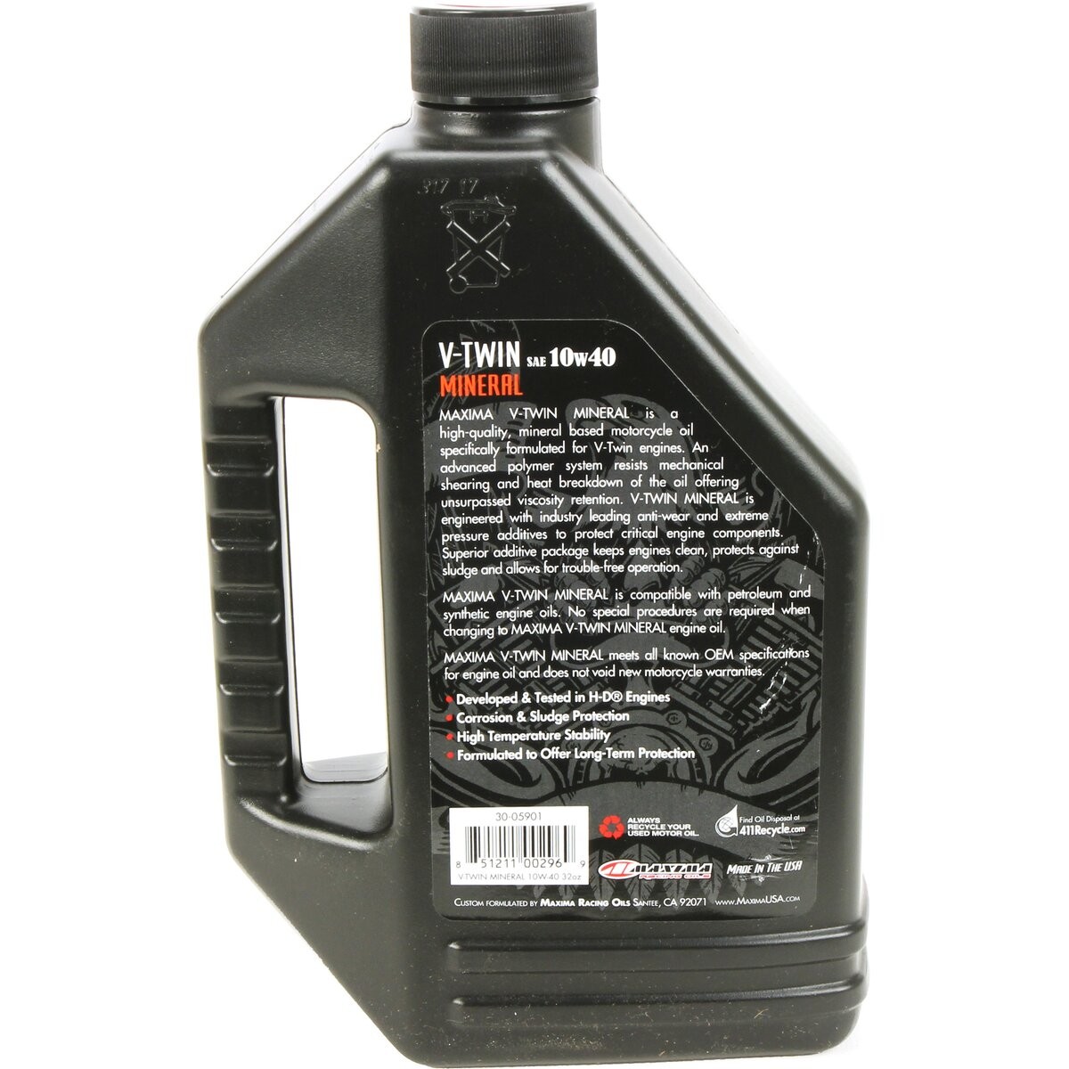 Maxima V-Twin 10W40 Engine Oil - 30-05901