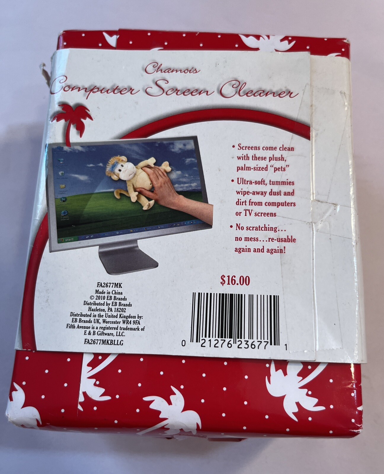 2010 New in Bag Chamois Monkey Computer Screen Cleaner *READ*