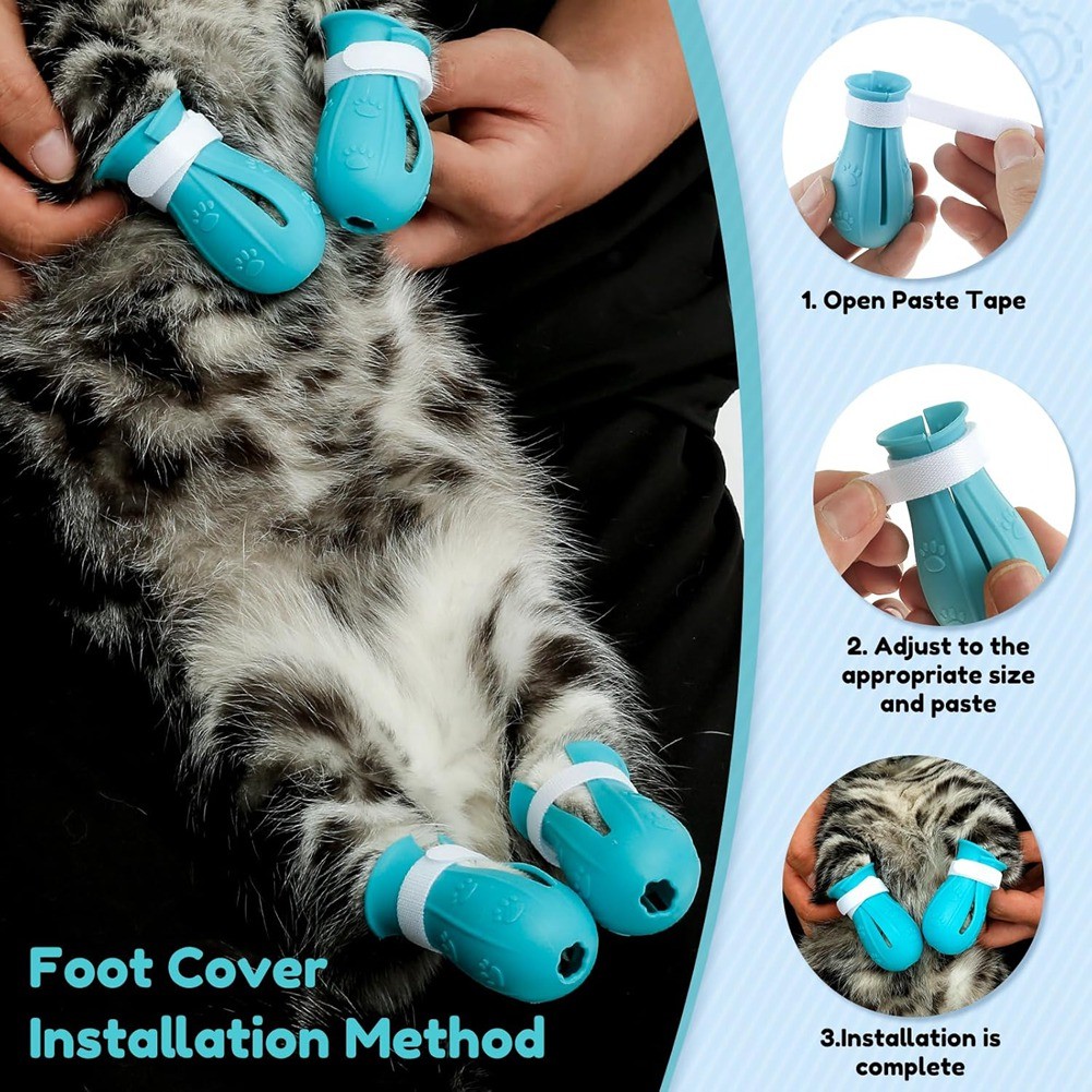 Muzzle for Grooming,Breathable Muzzle Helmet with 4 Silicone Shoes, 9043