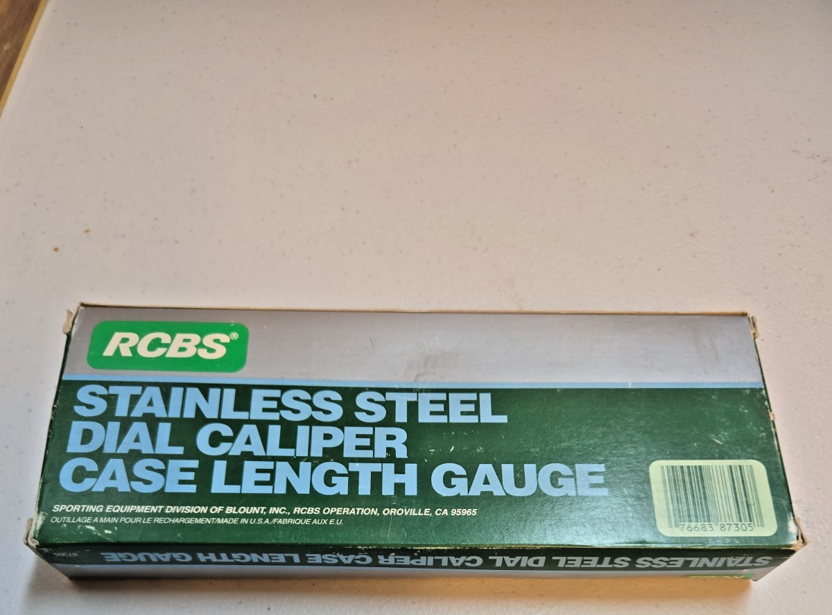RCBS Stainless Steel Dial Caliper; Case Length Gauge