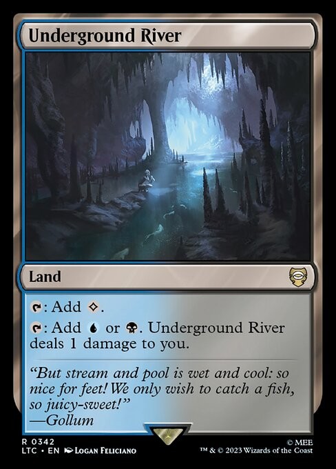 Underground River - 342 - LTC - NM - MTG Magic the Gathering