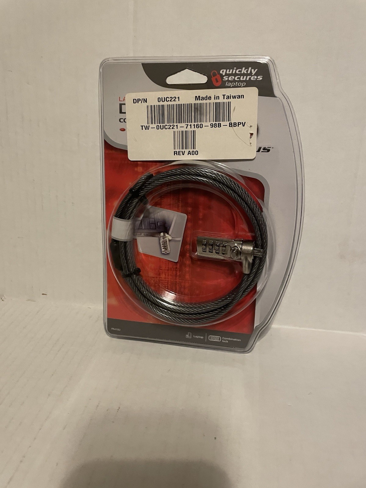 Targus Defcon CL Combo Cable Lock Notebook Laptop Security 6.5 Feet