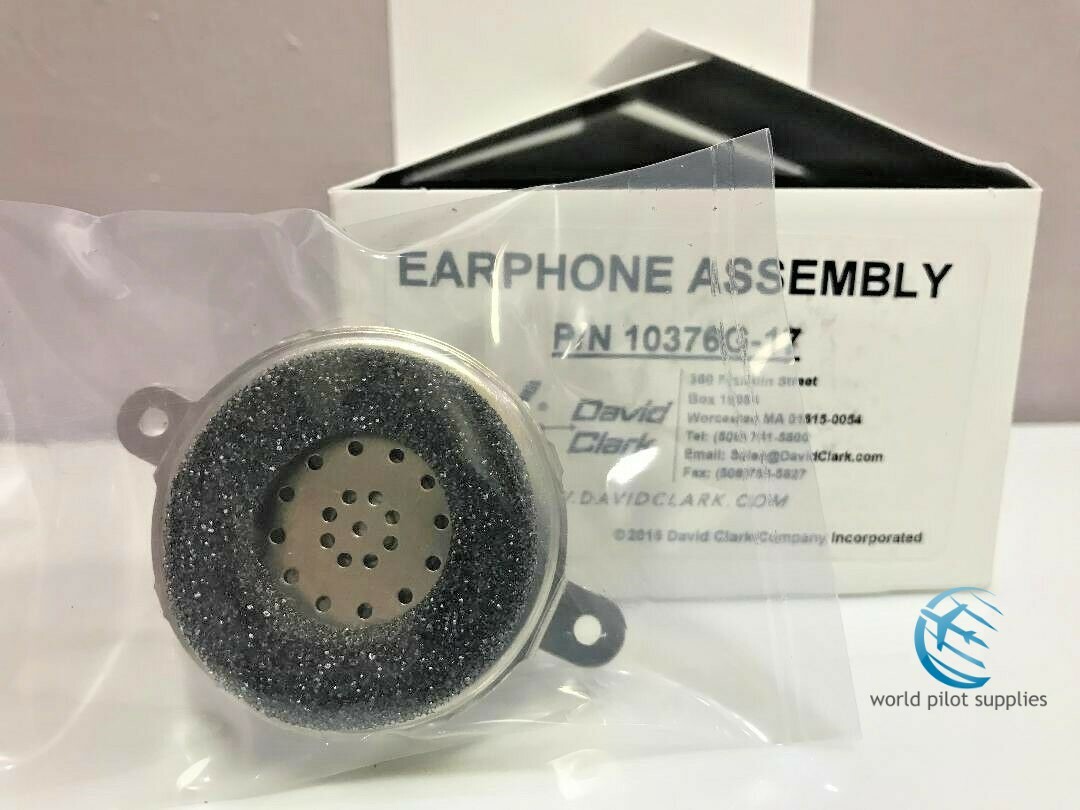 ORIGINAL DAVID CLARK REPLACEMENT EARPHONE ASSY. p/n 10376G-17 fits many HEADSETS