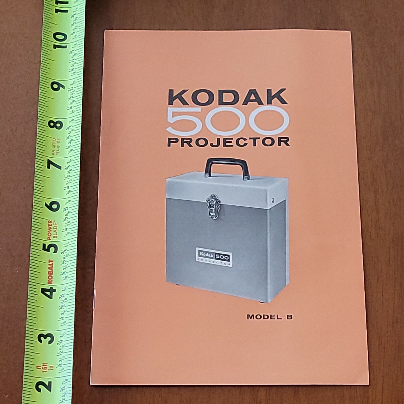 KODAK 500 PROJECTOR MODEL B MANUAL RARE OLD VINTAGE 5