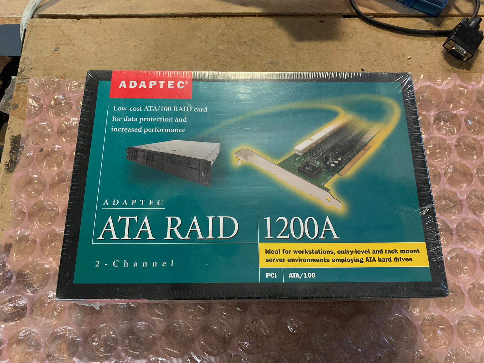 Adaptec ATA RAID 1200A 32-BIT PCI 2-CHANNEL ATA/100 RAID CARD AAR-1200A KIT NEW