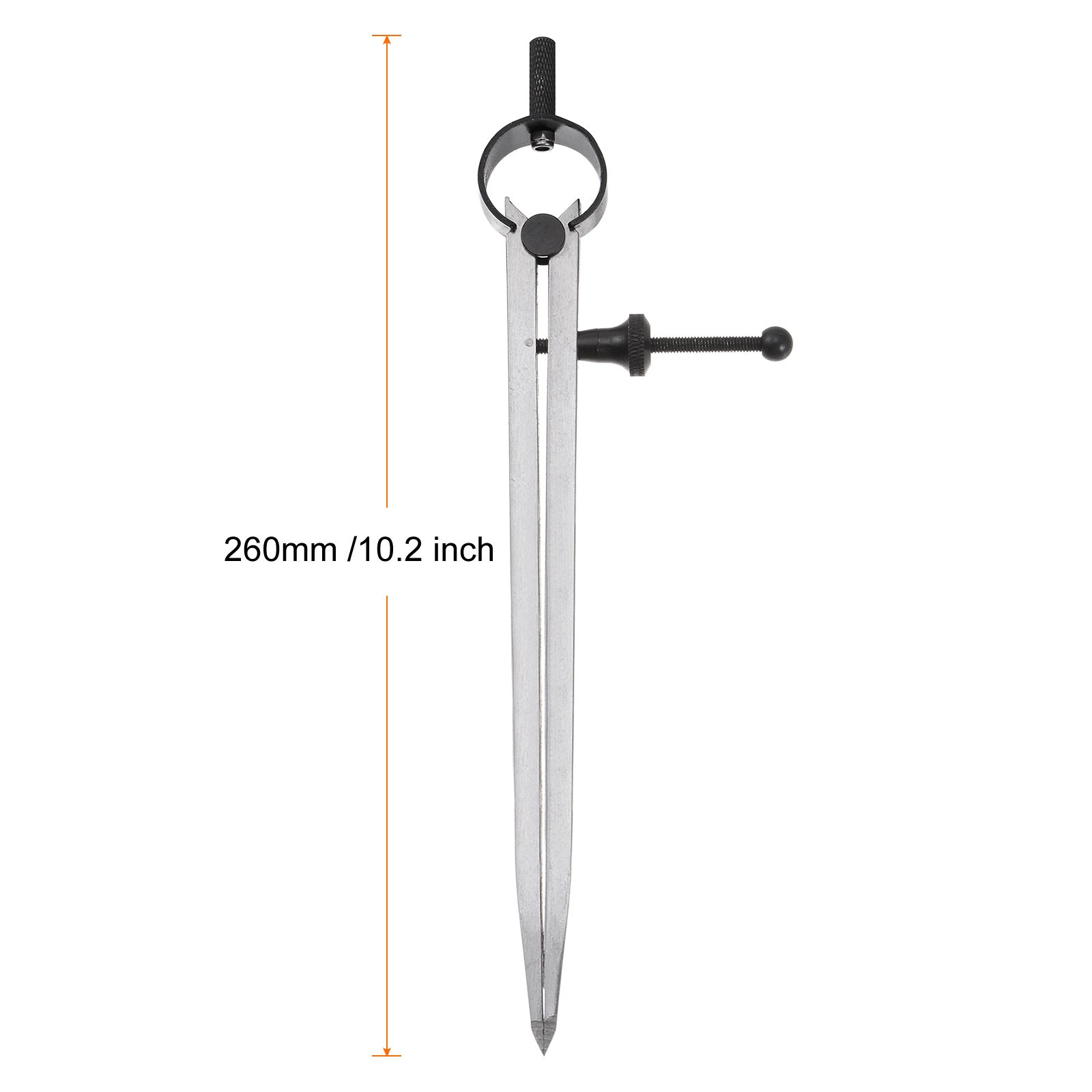 Spring Joint Caliper 8" Adjustable Spring Divider Caliper with Solid Nut