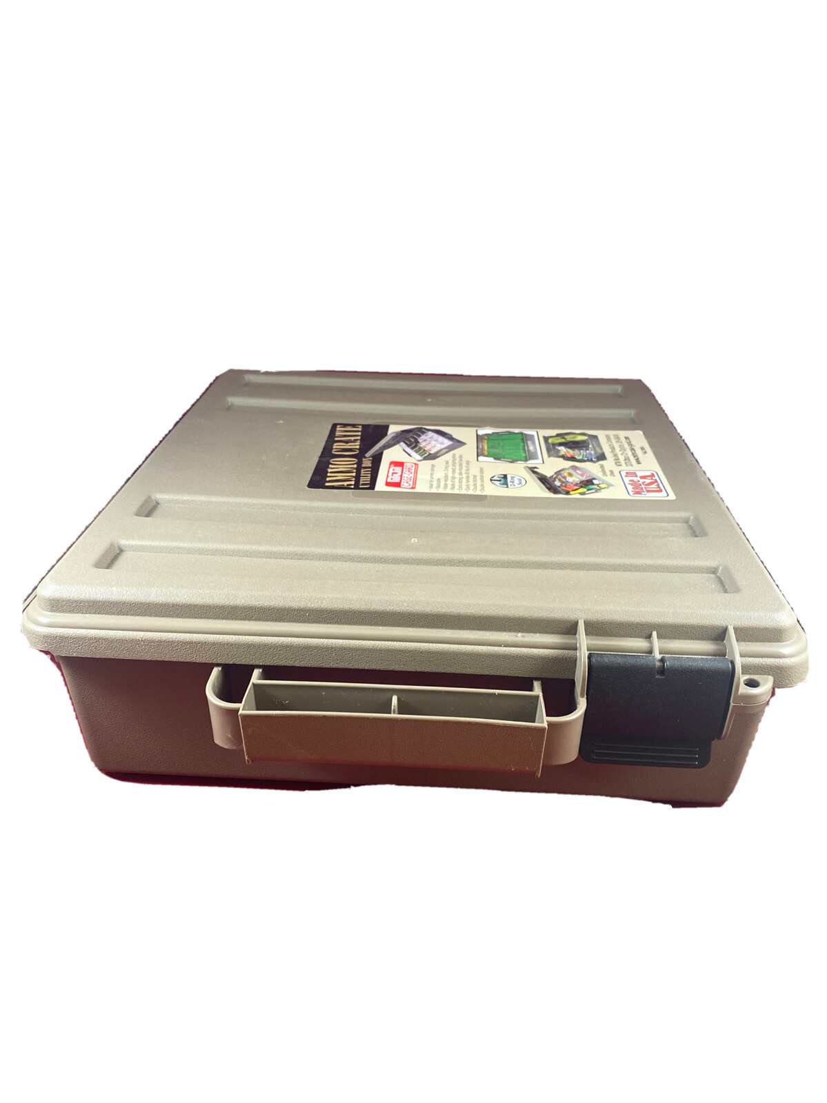 MTM Ammo Crate 4.5" Deep Utility Box - Dark Earth - ACR5P-72