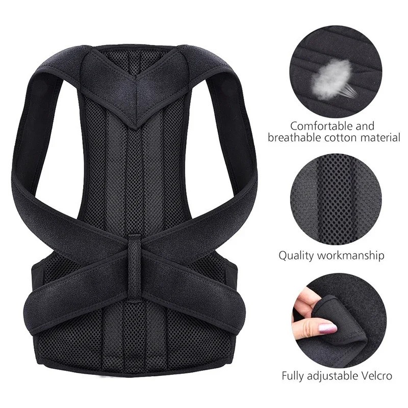 Adjustable Back Posture Corrector Shoulder Brace Clavicle Support for Adults