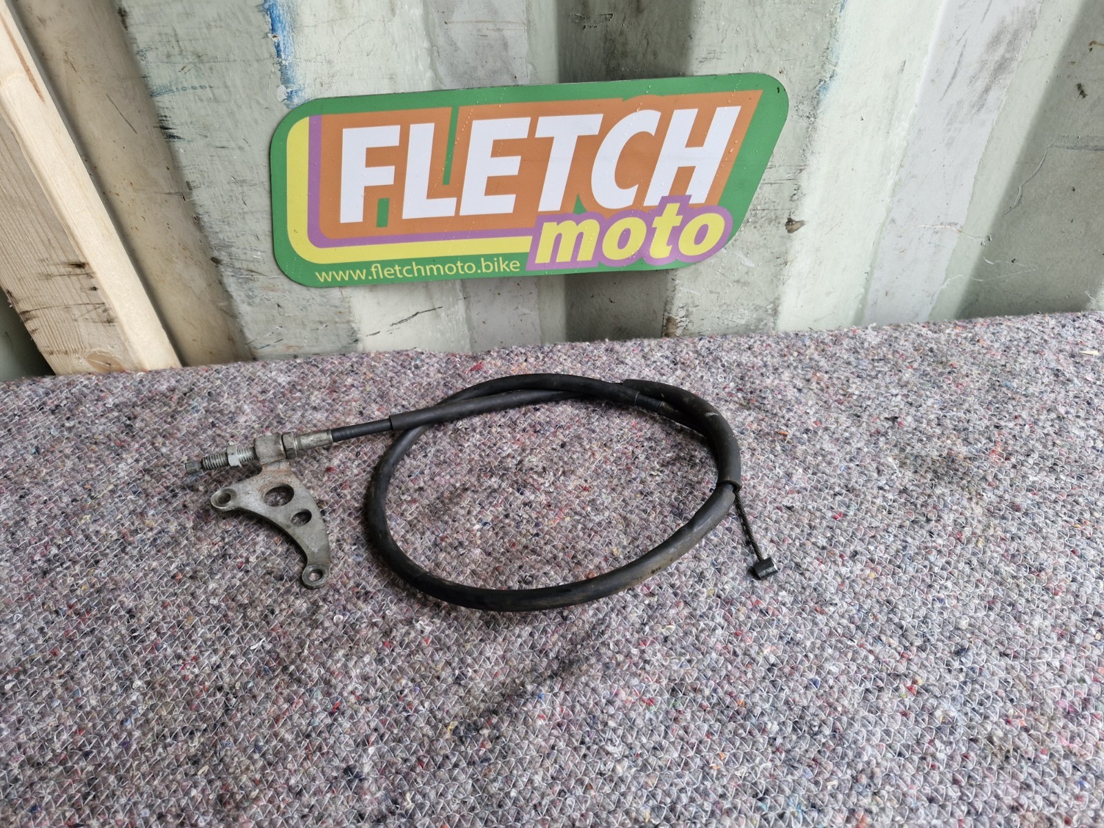 1993 HONDA CBR600 FP F2 CLUTCH CABLE AND MOUNTING BRACKET