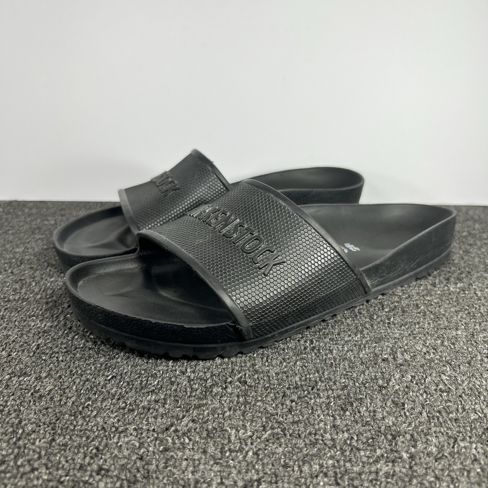 Birkenstock Barbados Eva Sandals Mens Size 43 10 Black Rubber Slip On Slides