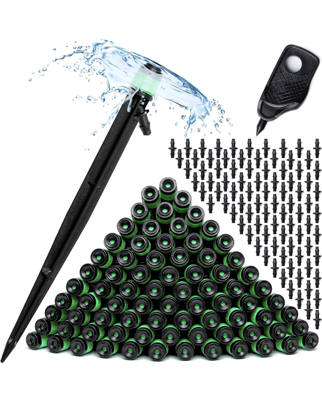 CARPATHEN 100 Drip Irrigation Emitters 1/4" Vortex Adjustable Fan Sprayer